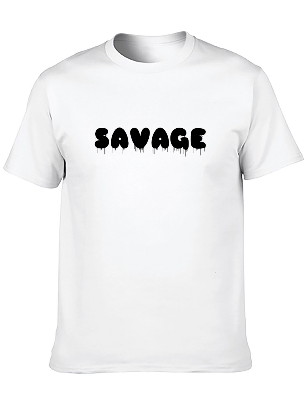 Savage Graphic Print Mens Black T-Shirt