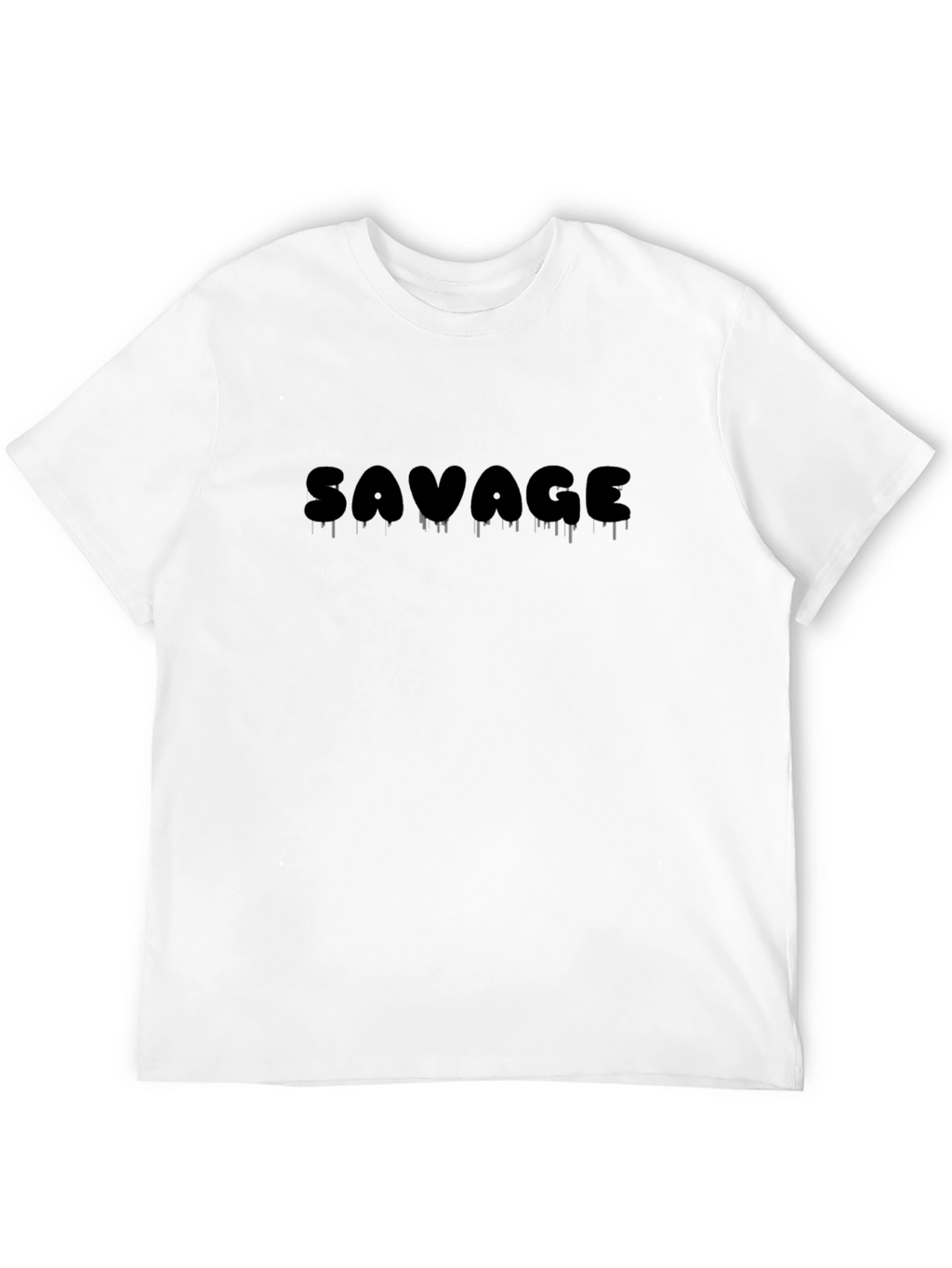 Savage Graphic Print Mens Black T-Shirt