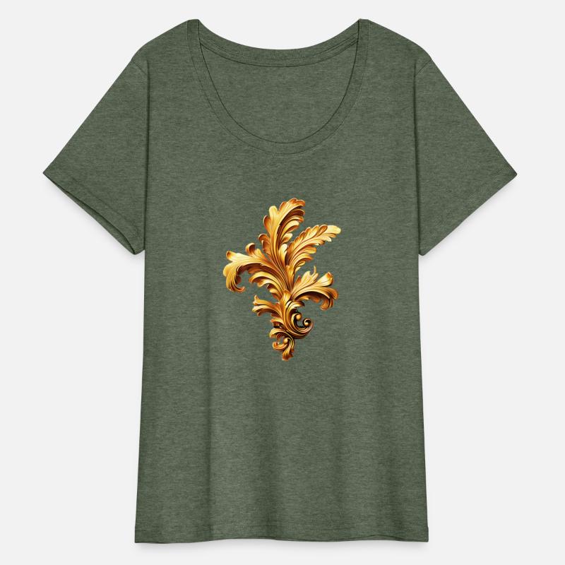 Golden Baroque Floral Ornament