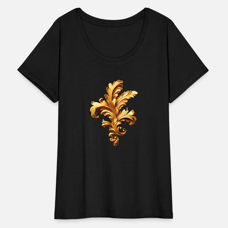 Golden Baroque Floral Ornament
