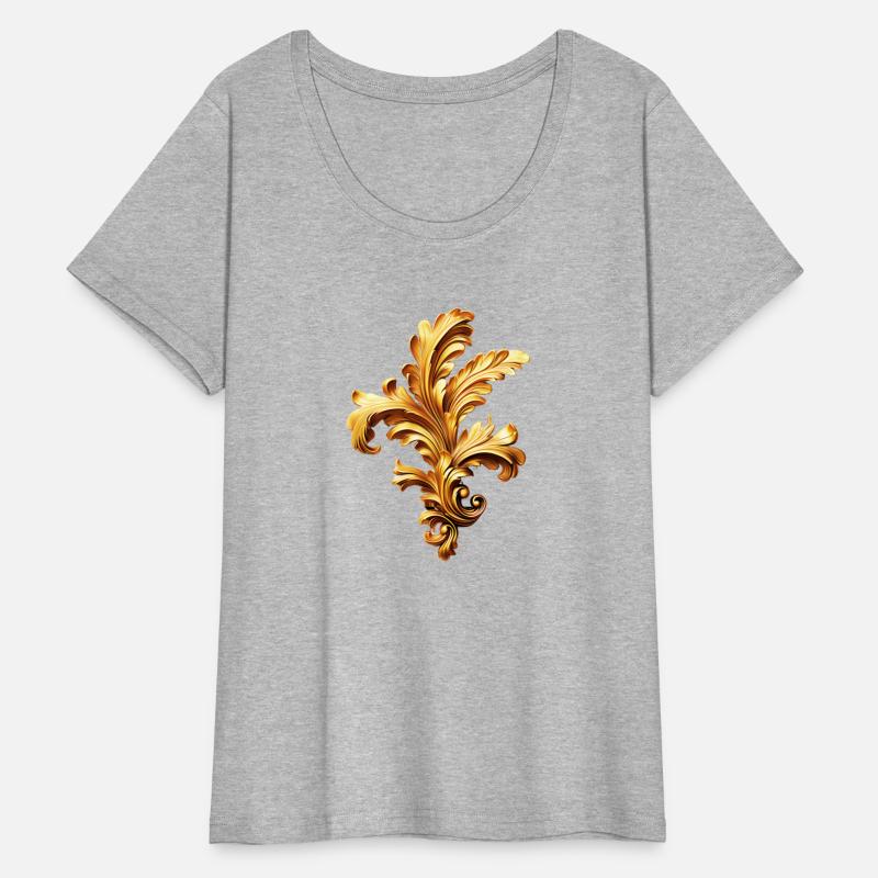 Golden Baroque Floral Ornament