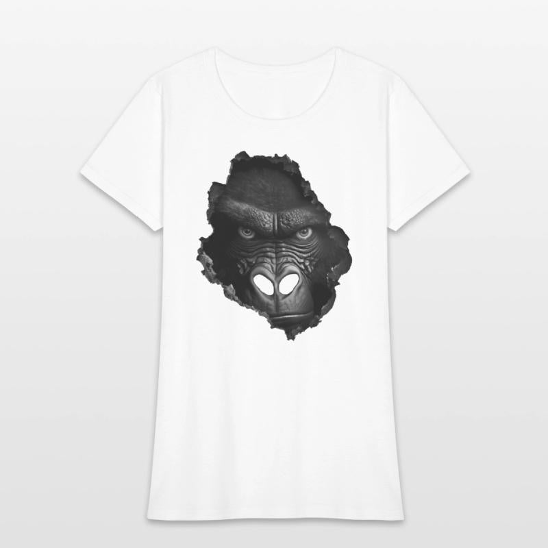 Gorilla Face Wall Animal Print Animal