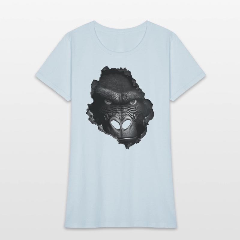 Gorilla Face Wall Animal Print Animal