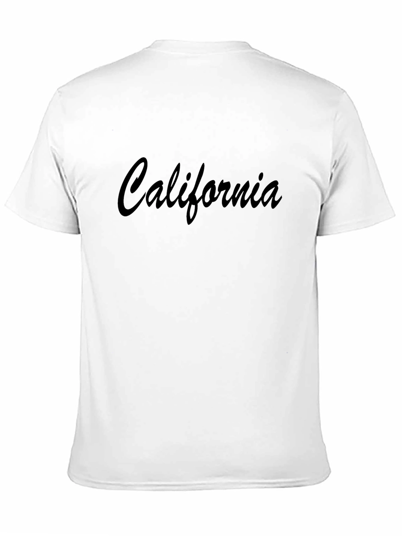 California Graphic Black Crew Neck T-Shirt