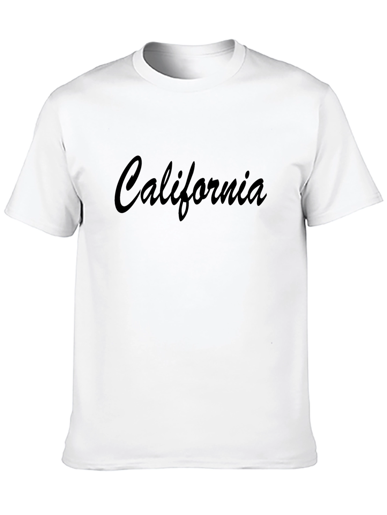 California Graphic Black Crew Neck T-Shirt