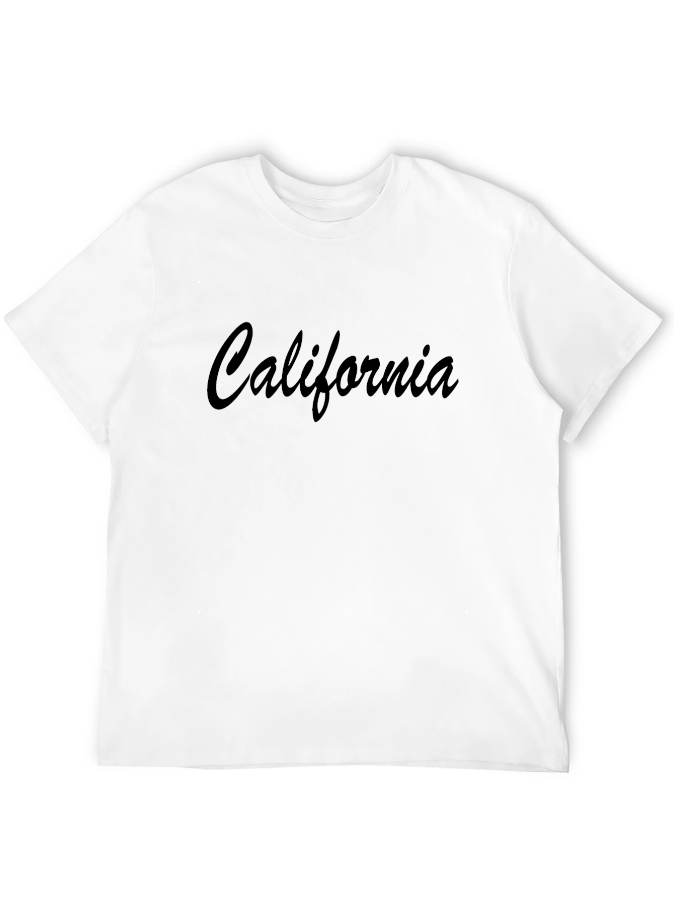 California Graphic Black Crew Neck T-Shirt