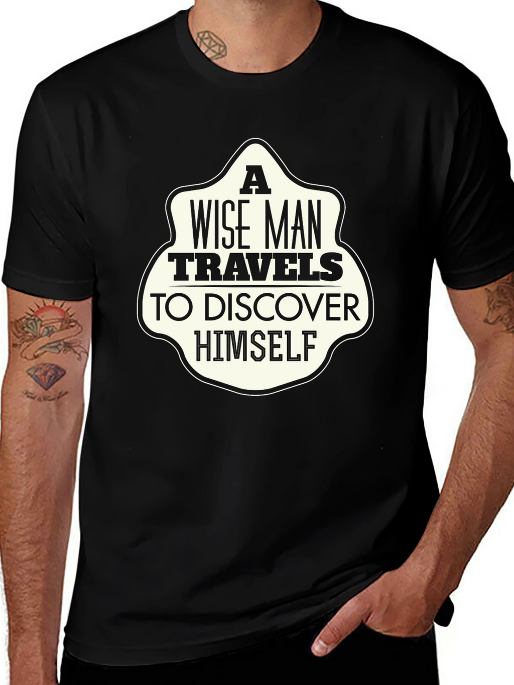 Wise Man Travels Graphic T-Shirt