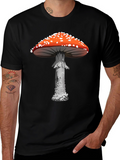 Mushroom Graphic Tee - Funky Novelty Print
