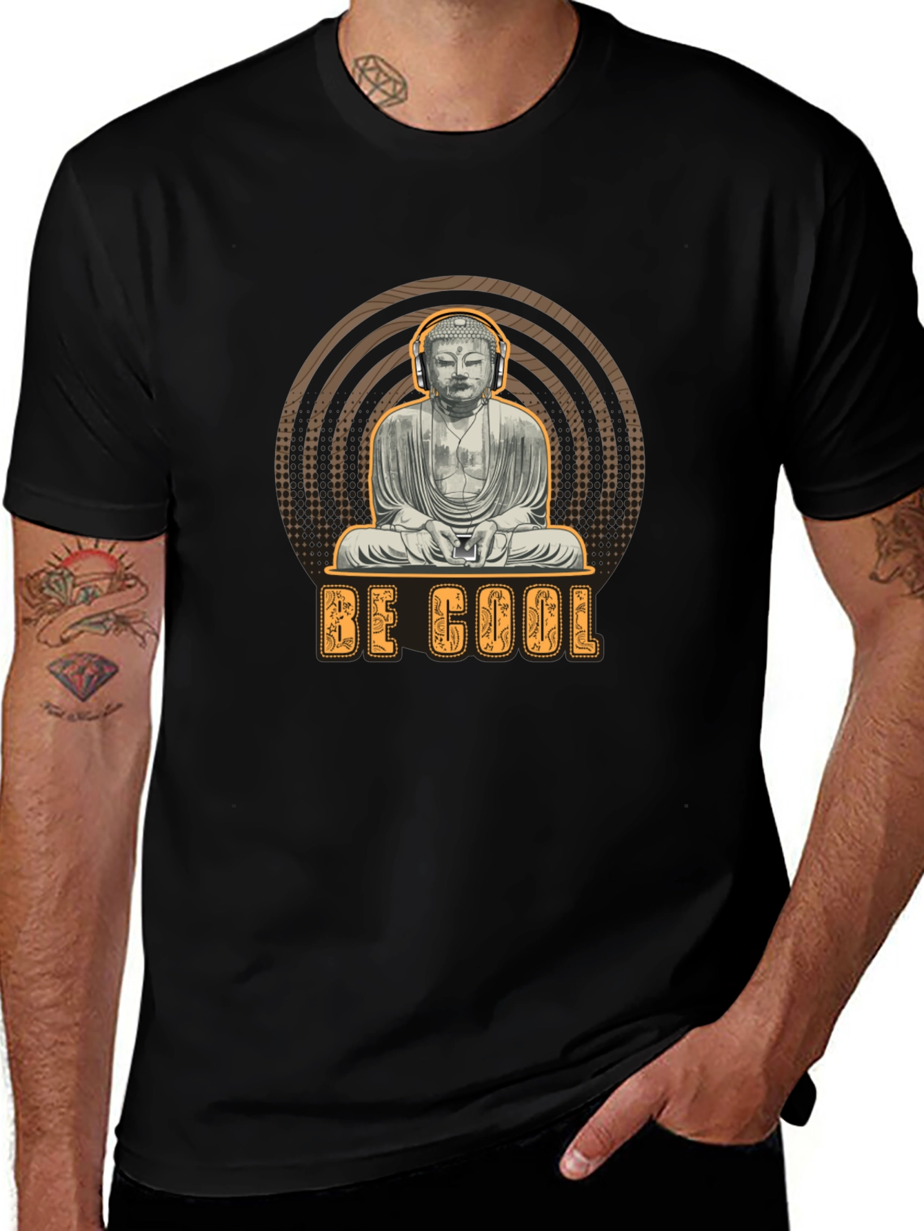 Cool Buddha Graphic T-Shirt - Zen Style Tee
