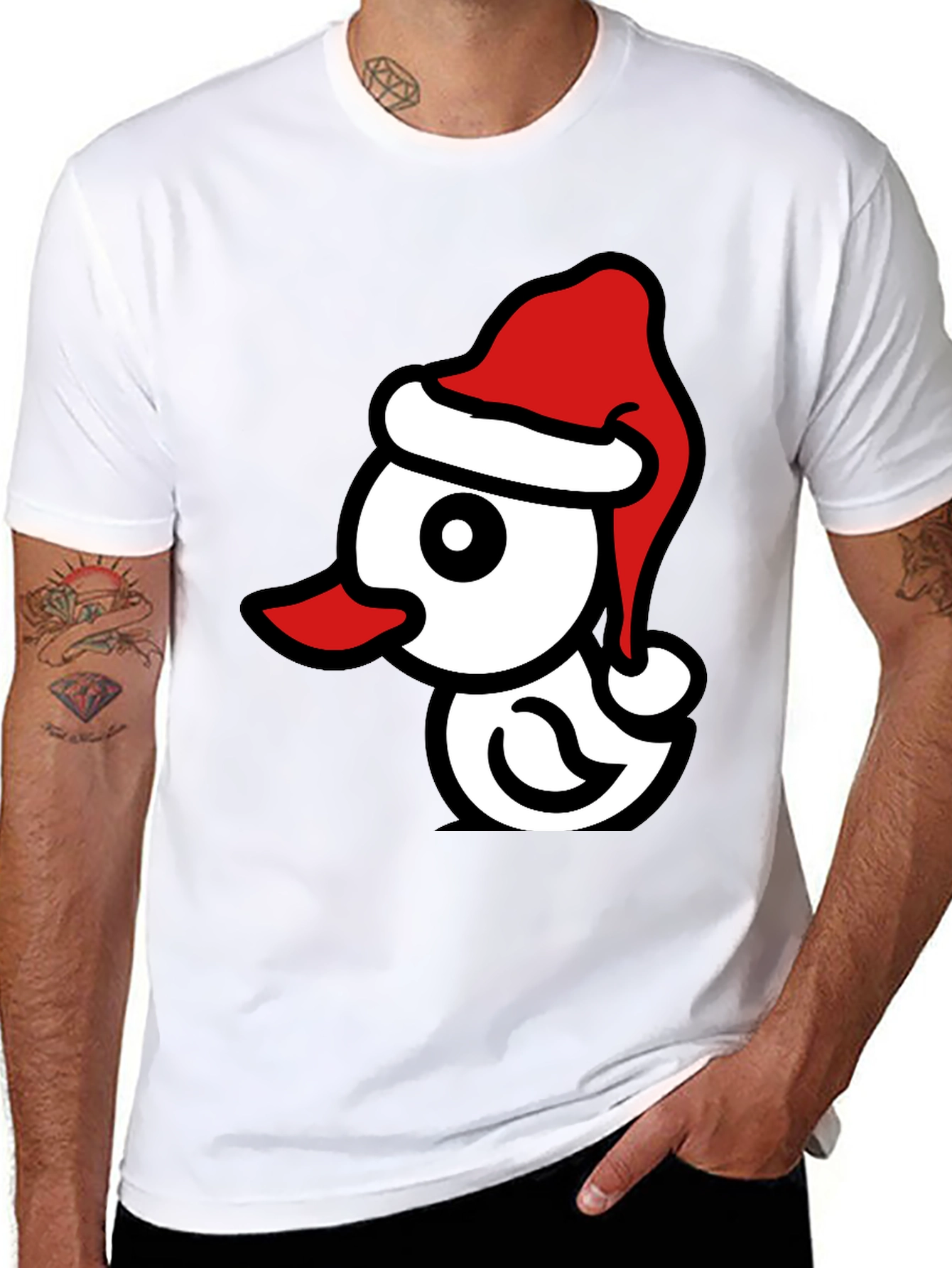 Festive Duck T-Shirt: Christmas Holiday Apparel