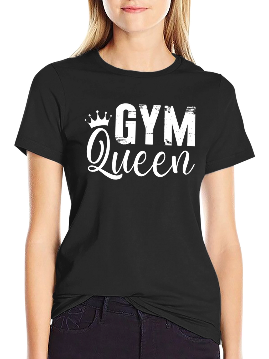 Gym Queen Black Graphic Tee
