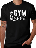 Gym Queen Black Graphic Tee