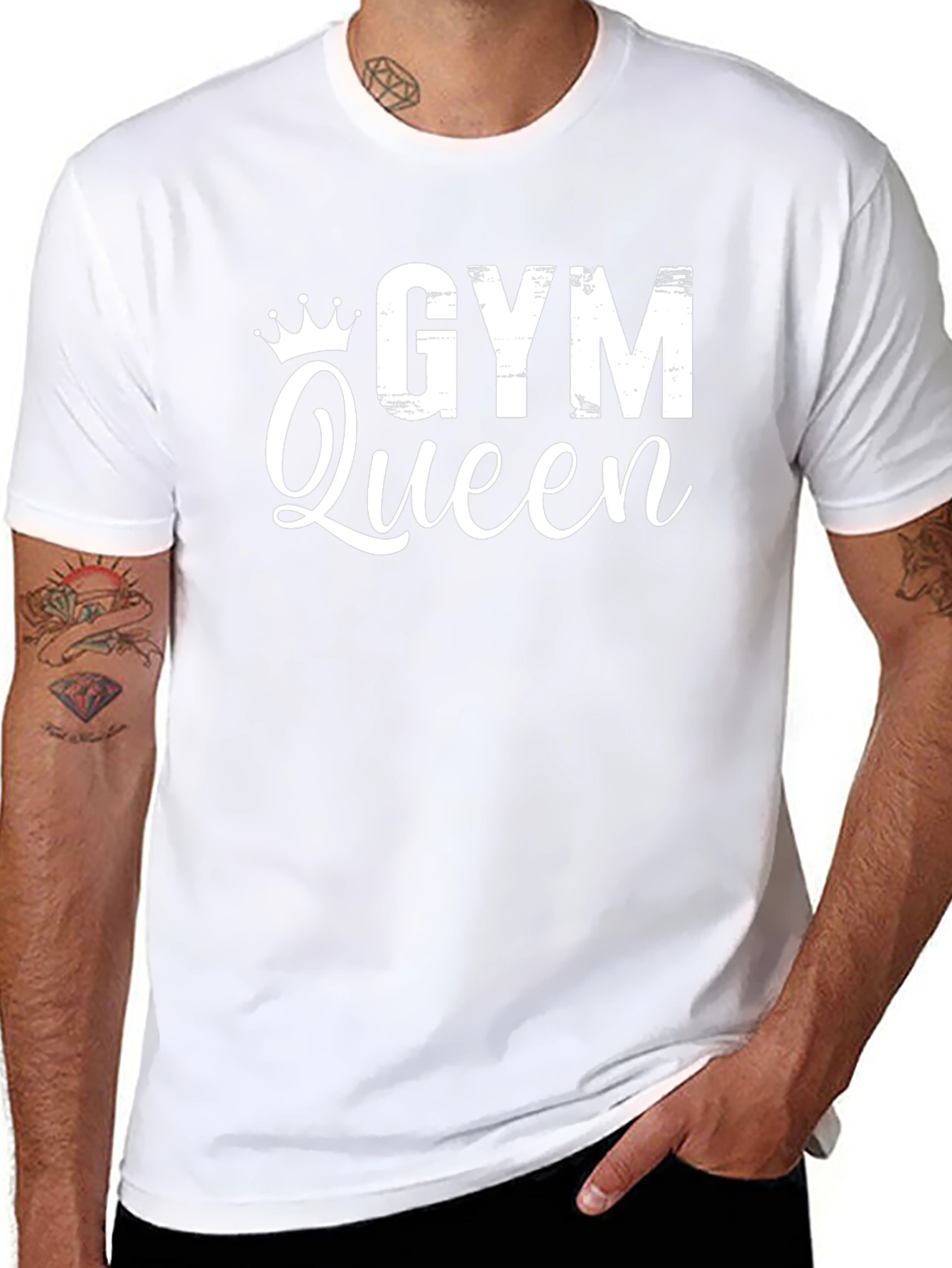 Gym Queen Black Graphic Tee
