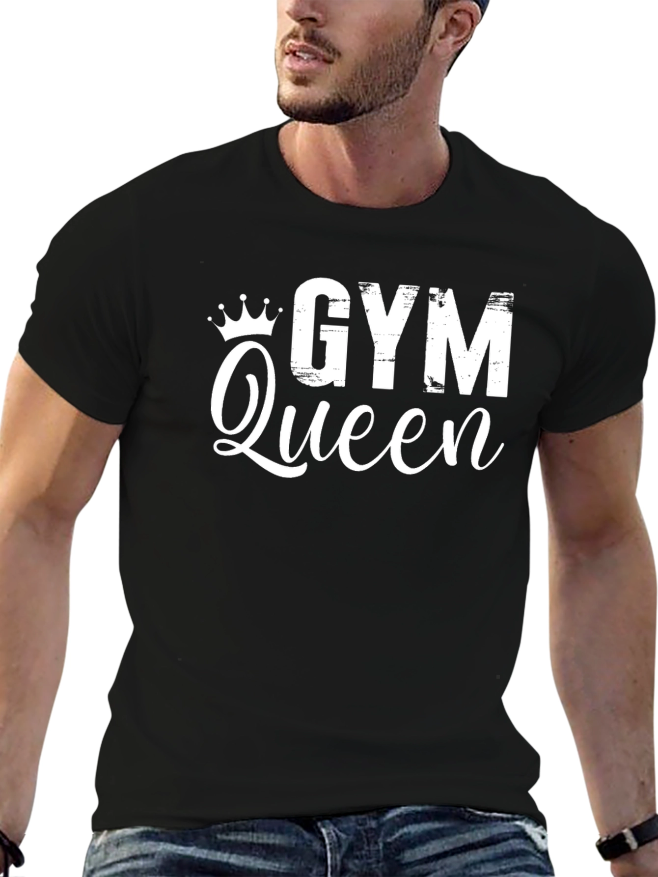 Gym Queen Black Graphic Tee