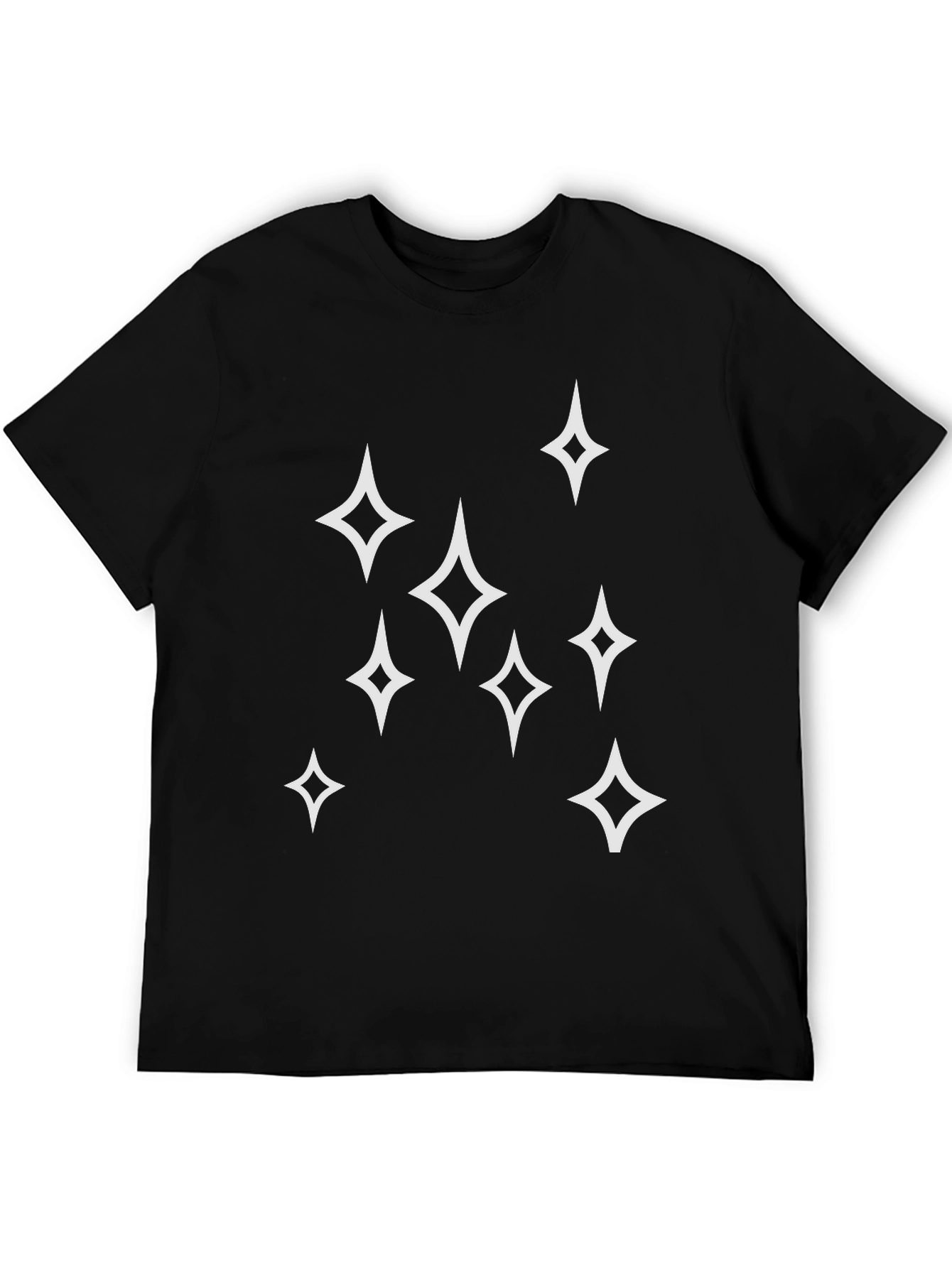 Sparkle Star Graphic Tee - Mens Black T-Shirt