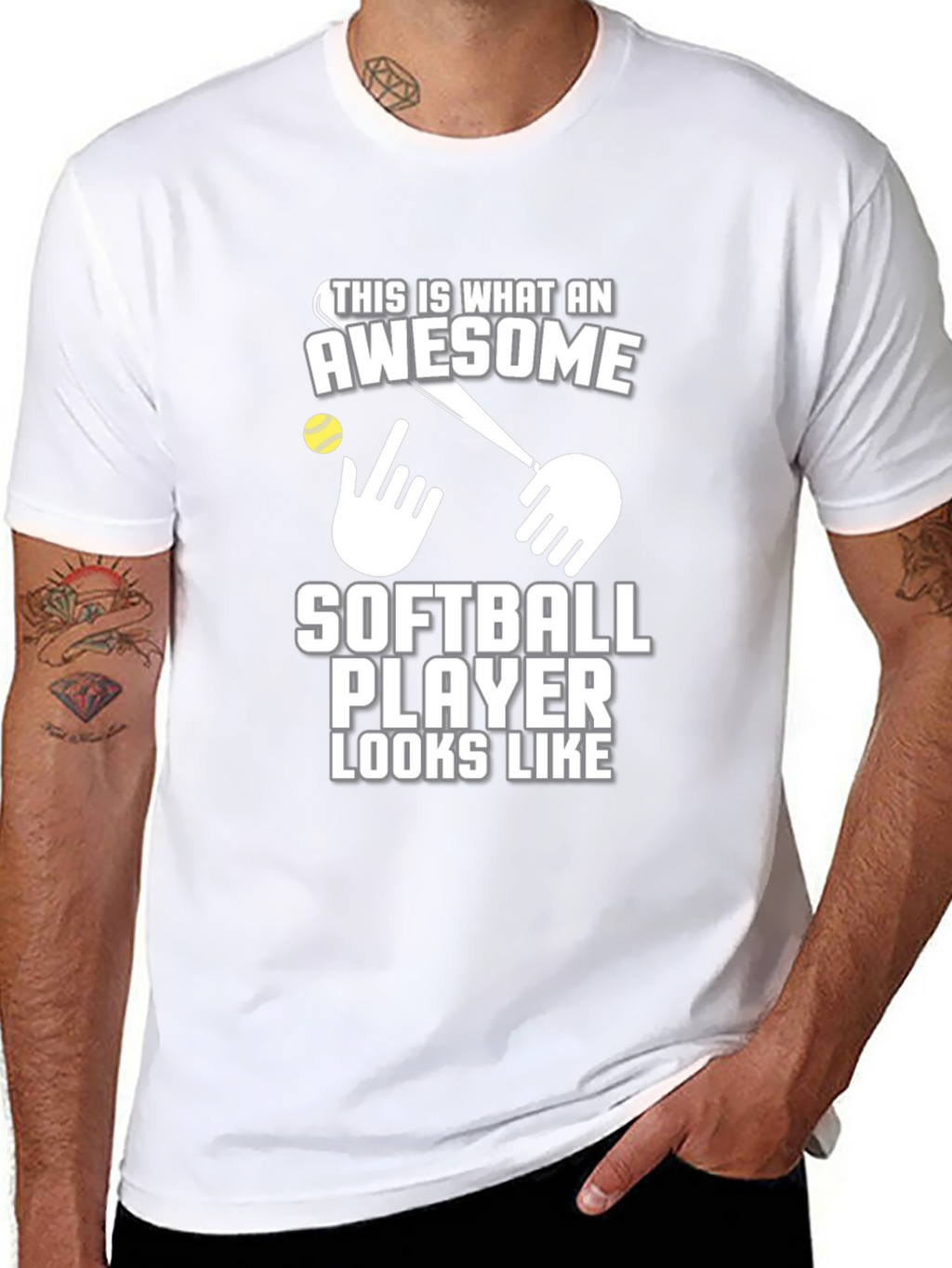 Awesome Softball Player T-Shirt