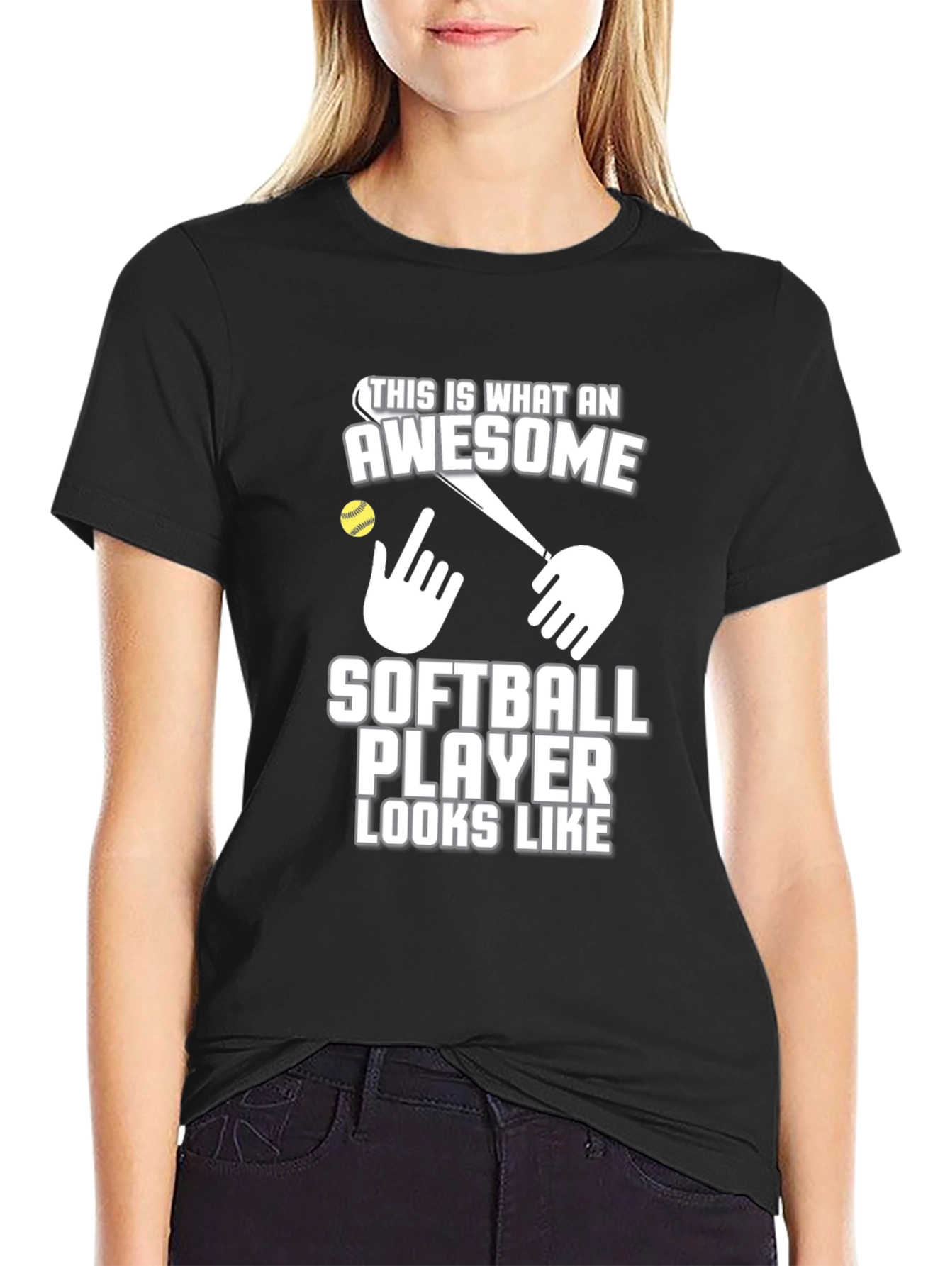 Awesome Softball Player T-Shirt