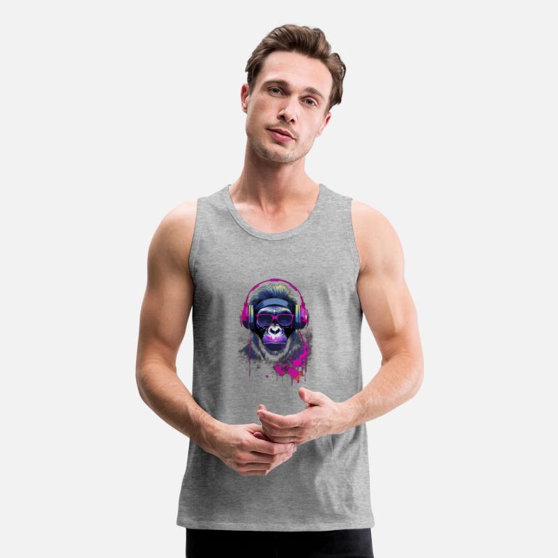 Graffiti Inspired Chimpanzee Ink & Paint Splatters