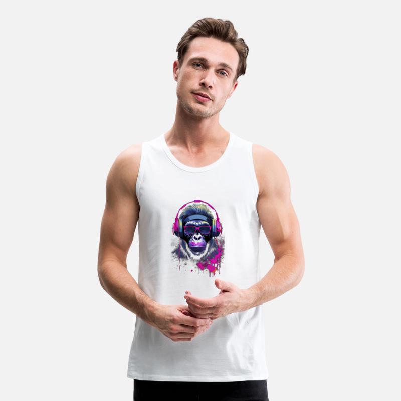 Graffiti Inspired Chimpanzee Ink & Paint Splatters