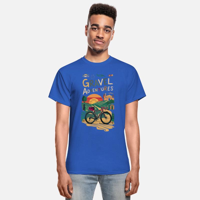 Gravel bike adventure at sunset