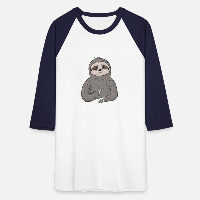 Grumpy Sloth Holding Middle Finger