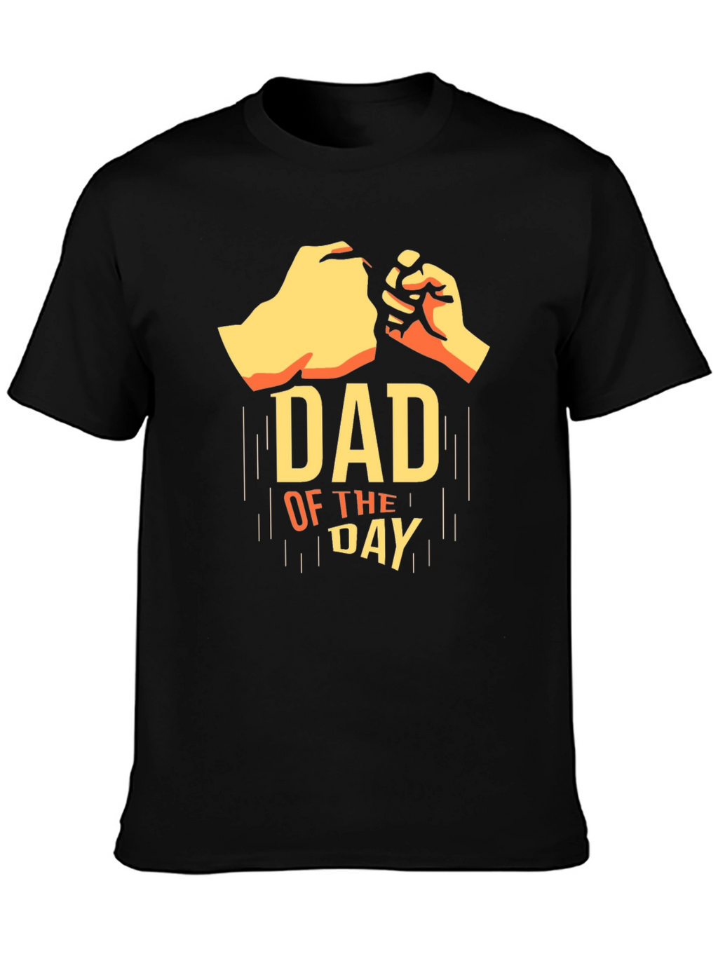 Dad of The Day Black Graphic Tee