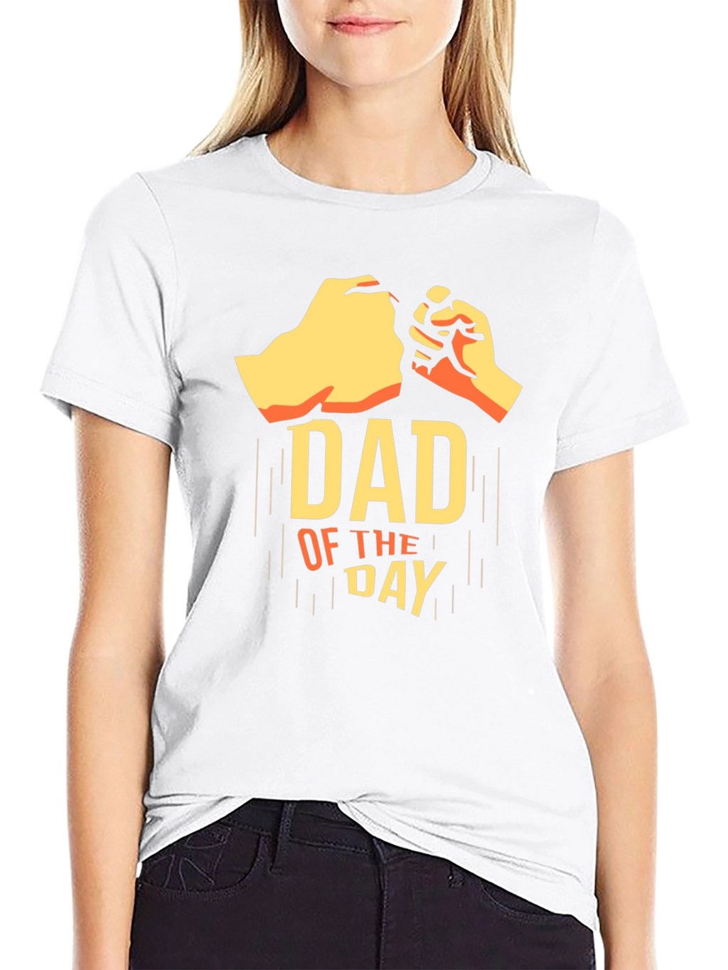 Dad of The Day Black Graphic Tee