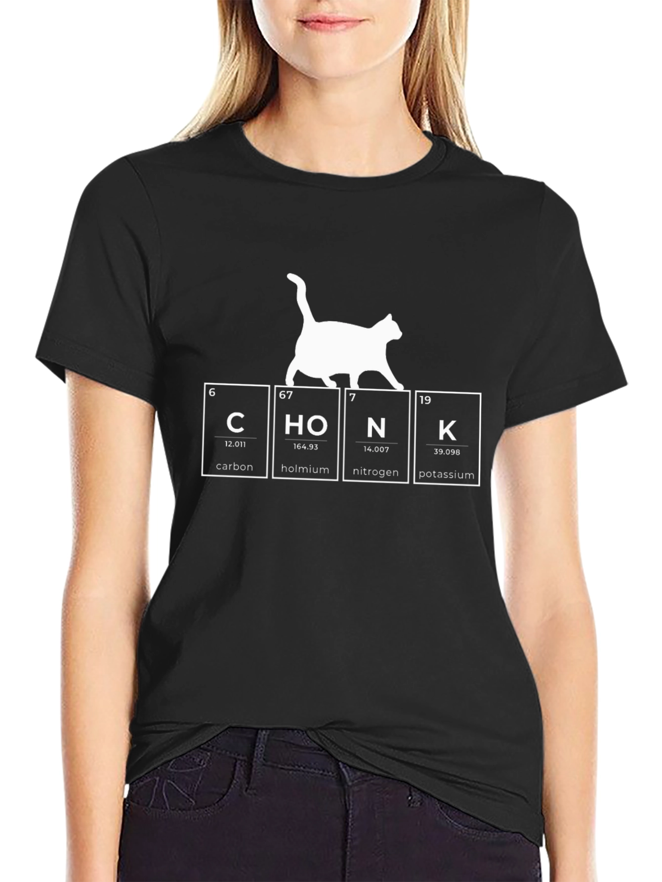 Periodic Table Cat CHONK T-Shirt