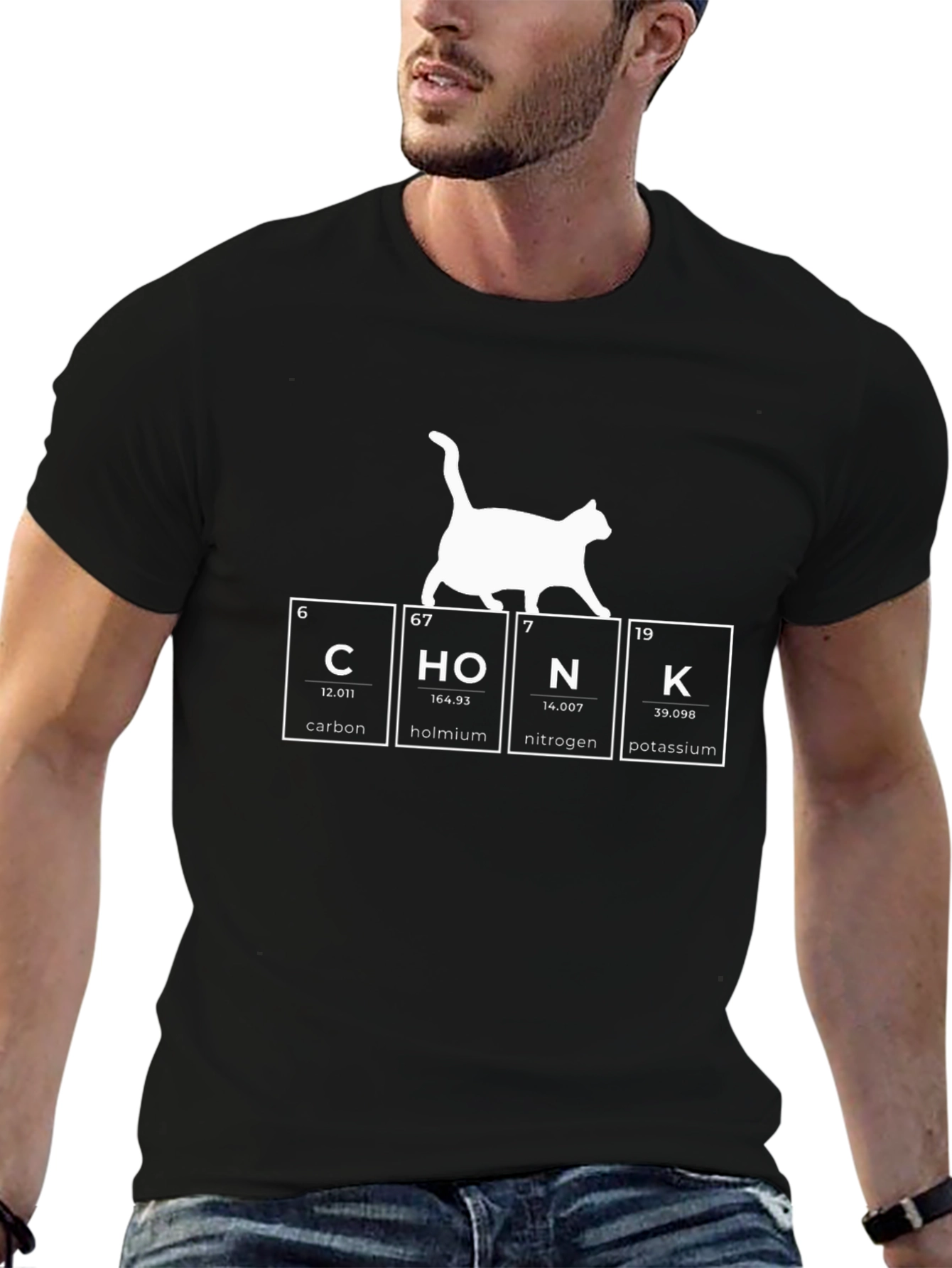 Periodic Table Cat CHONK T-Shirt