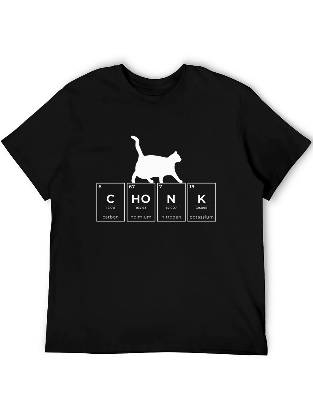 Periodic Table Cat CHONK T-Shirt
