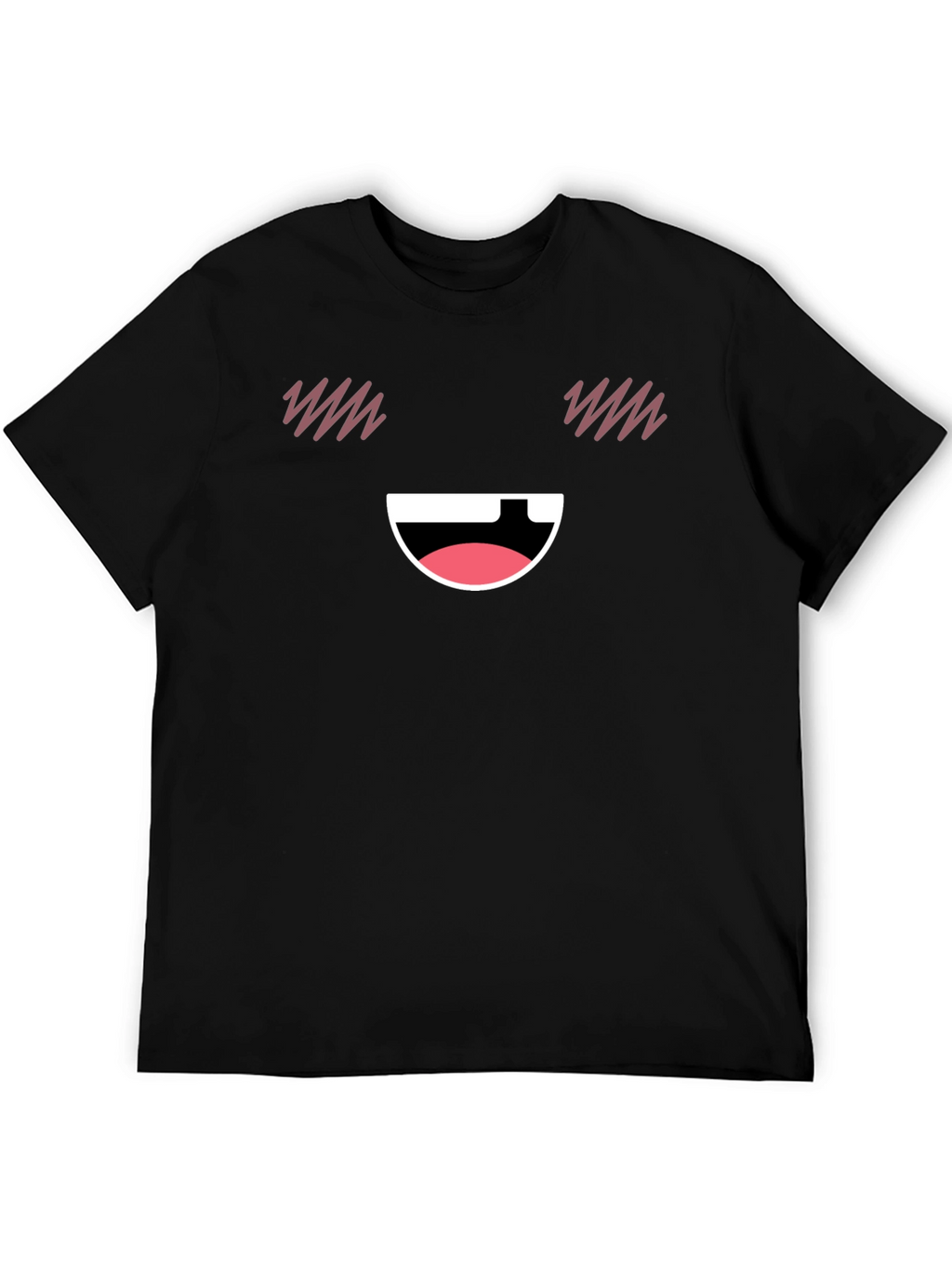 Funny Face Graphic T-Shirt - Black Casual Tee