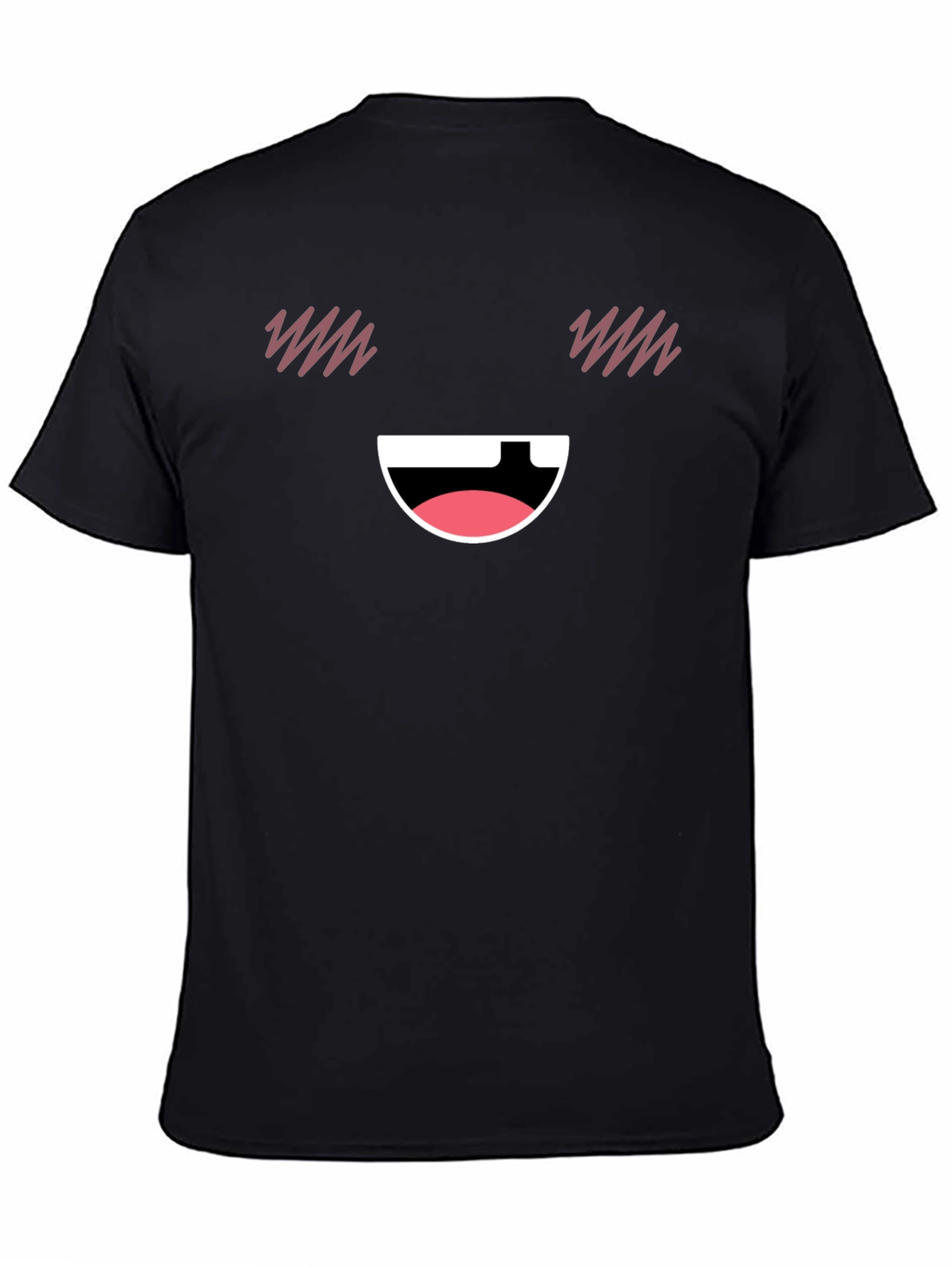 Funny Face Graphic T-Shirt - Black Casual Tee