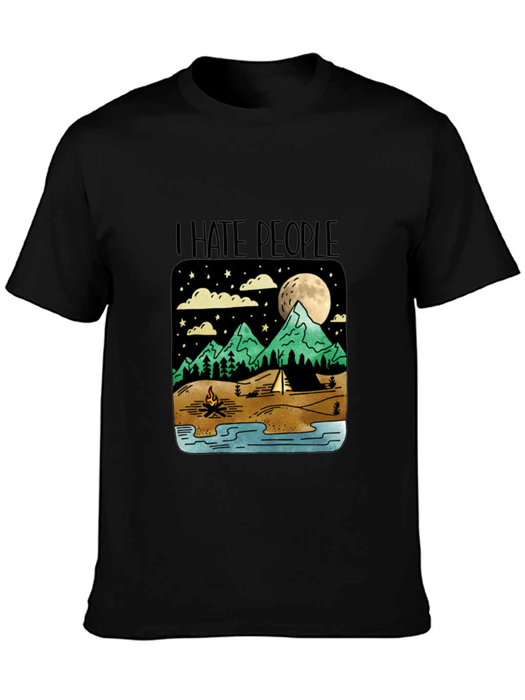 I Hate People Camping Graphic T-Shirt