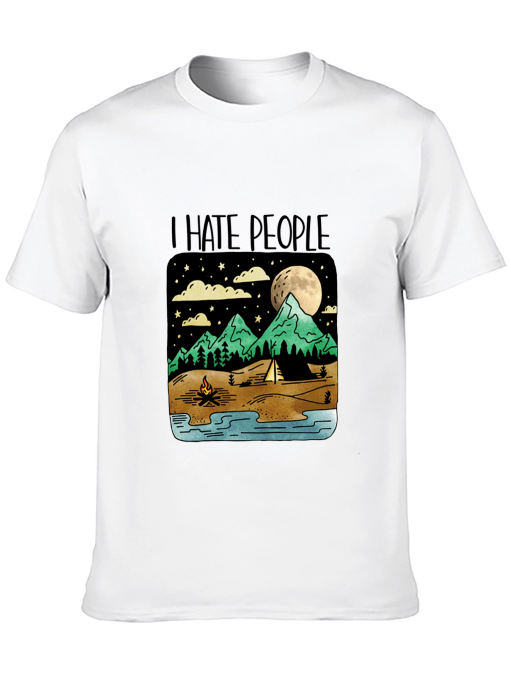 I Hate People Camping Graphic T-Shirt