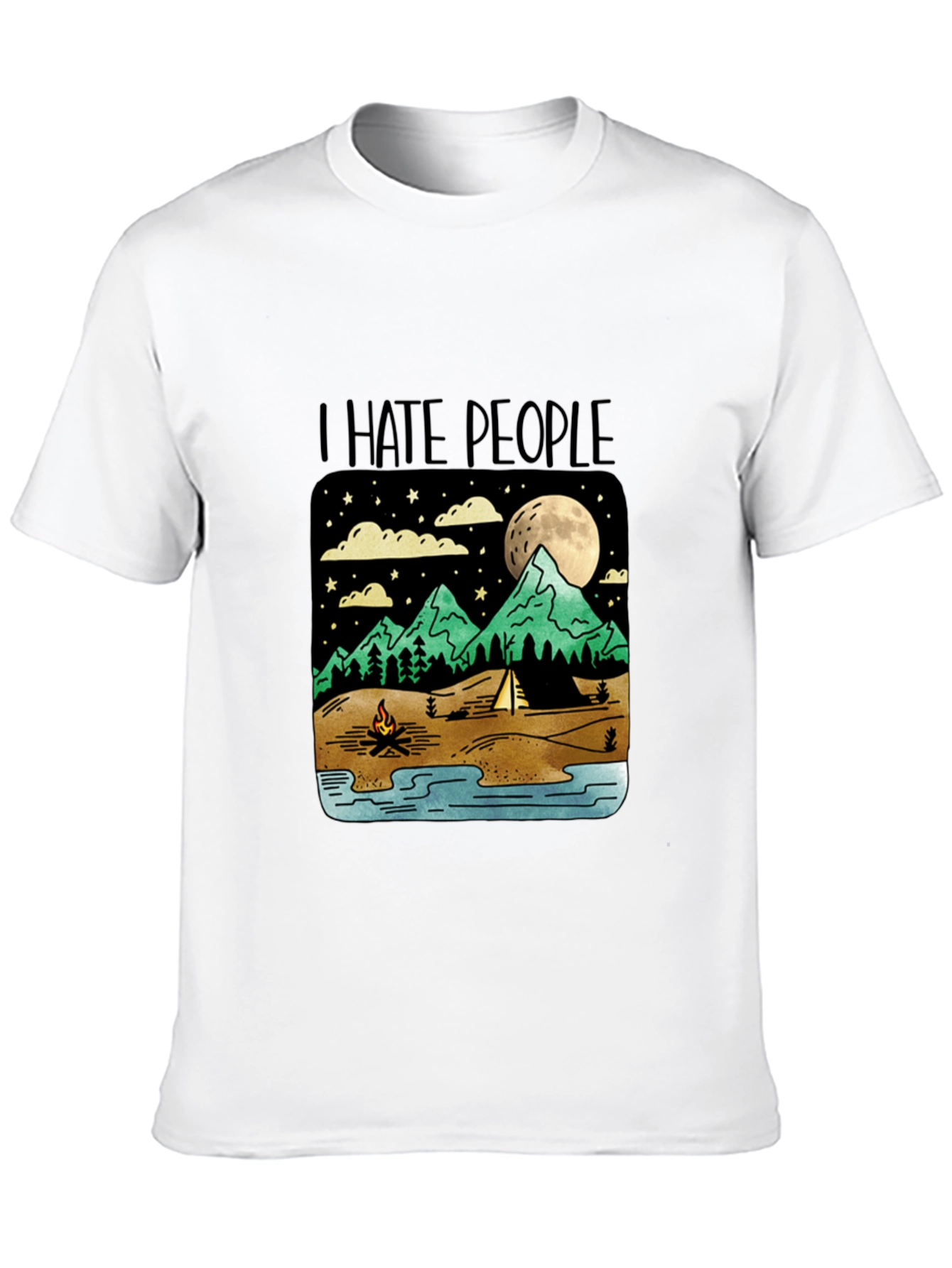 I Hate People Camping Graphic T-Shirt