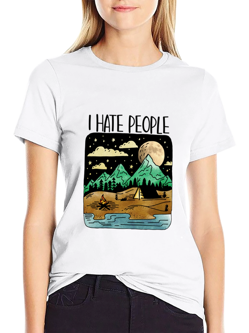 I Hate People Camping Graphic T-Shirt