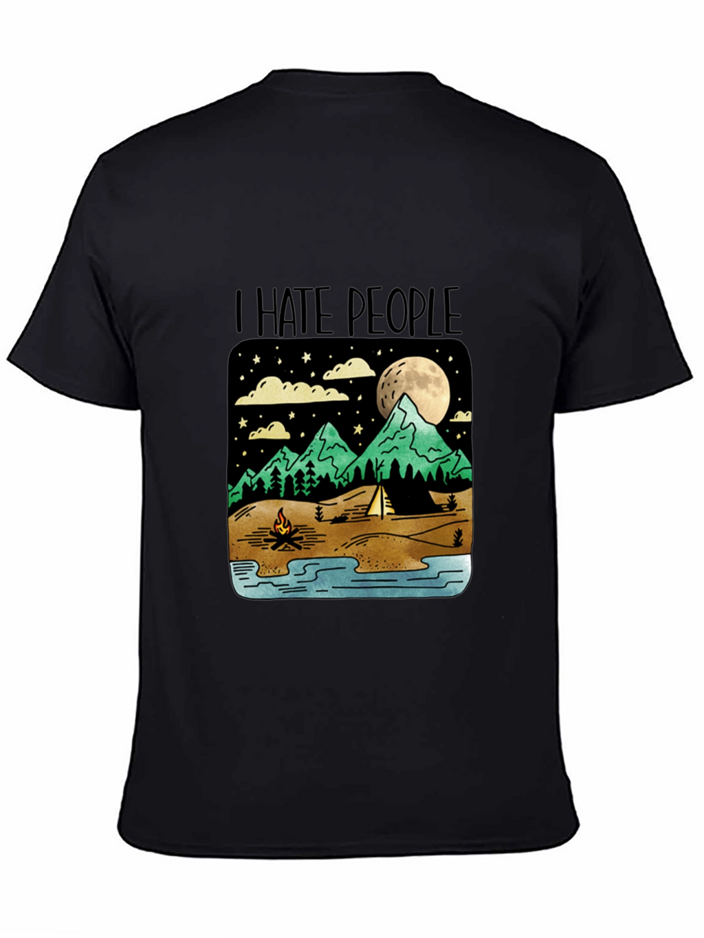 I Hate People Camping Graphic T-Shirt
