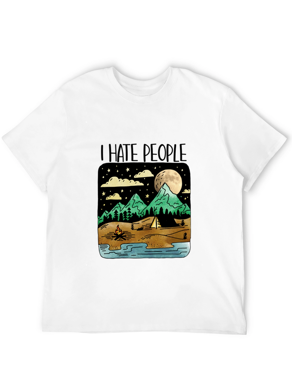 I Hate People Camping Graphic T-Shirt