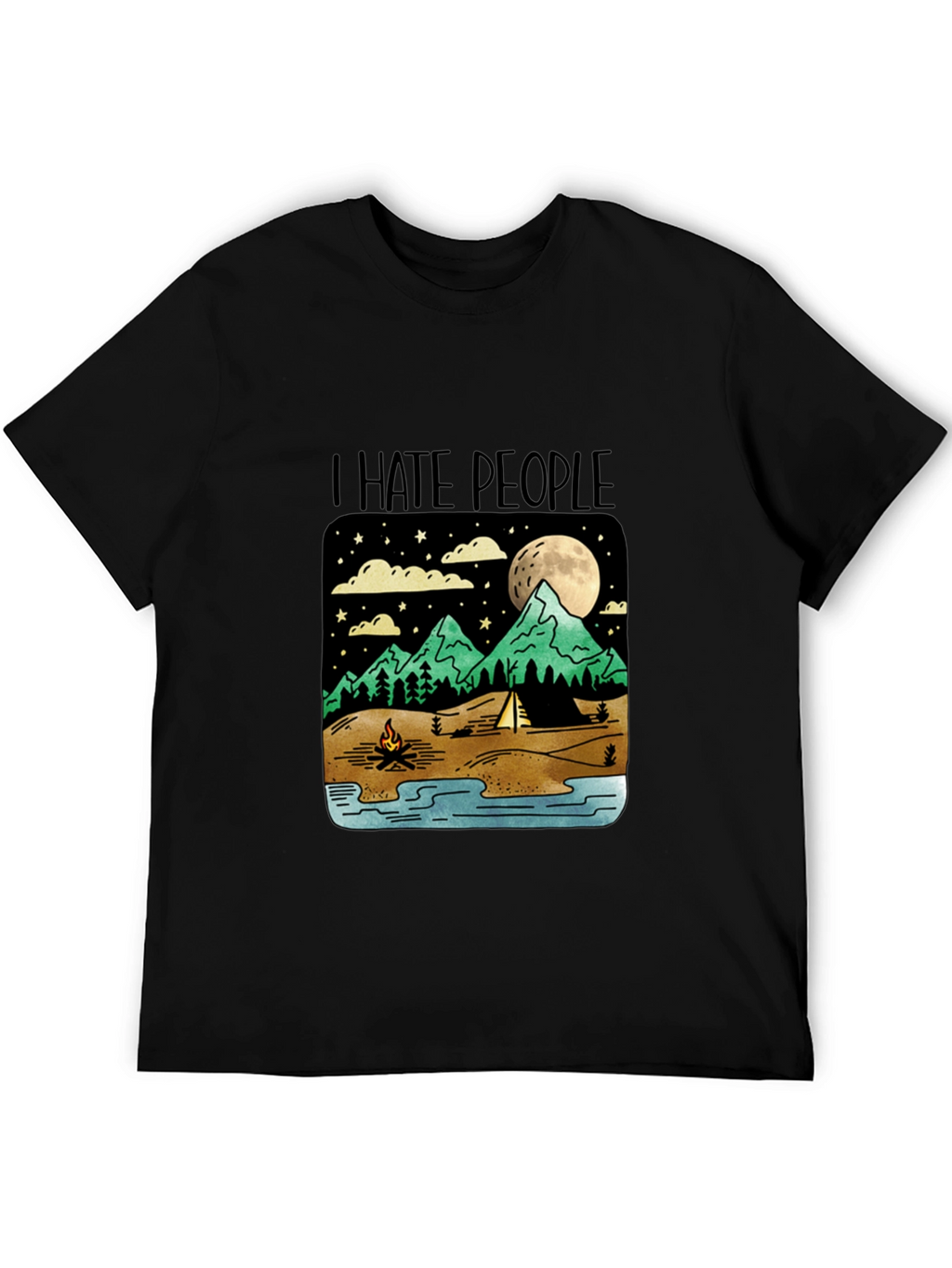 I Hate People Camping Graphic T-Shirt