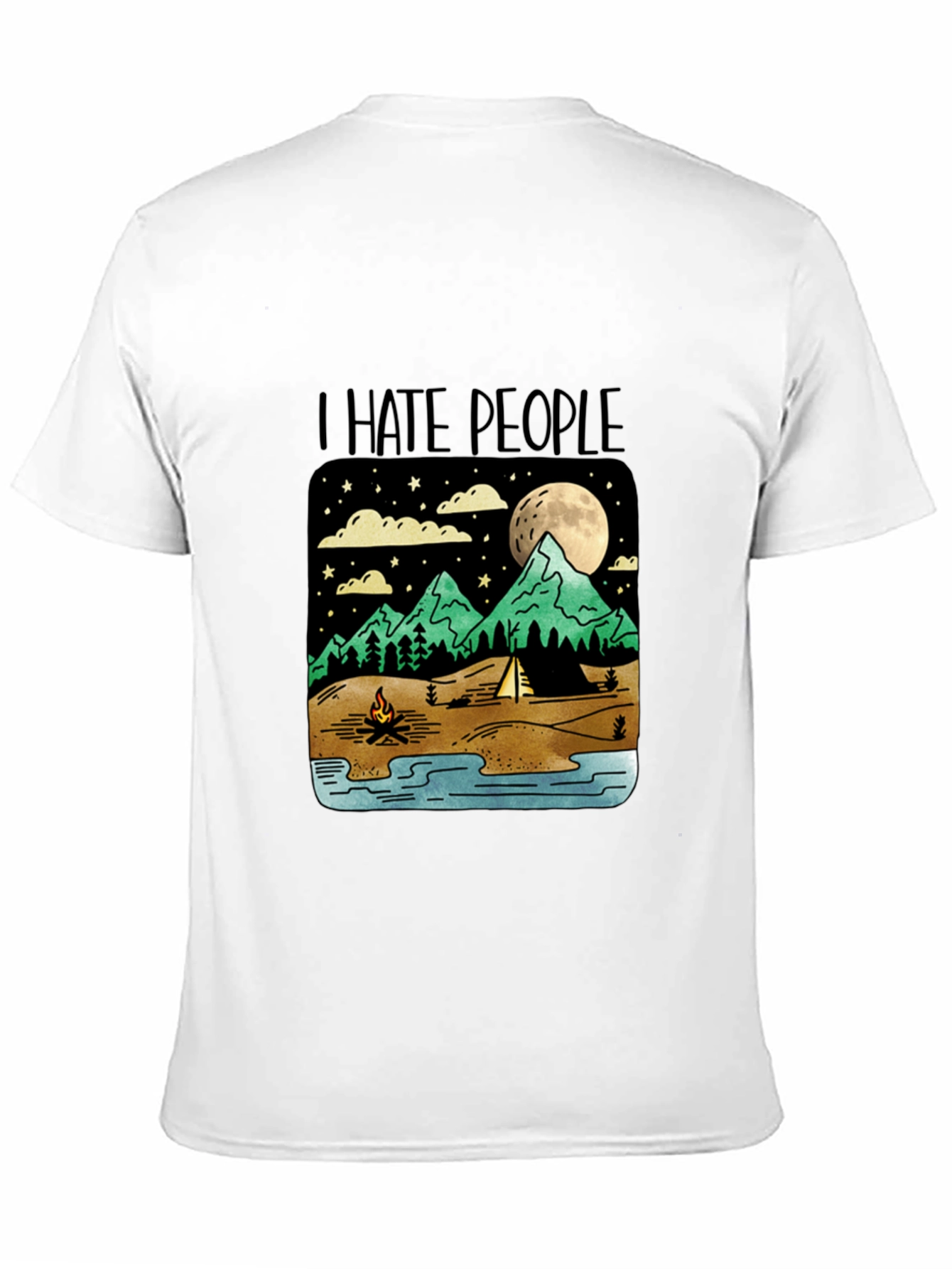 I Hate People Camping Graphic T-Shirt