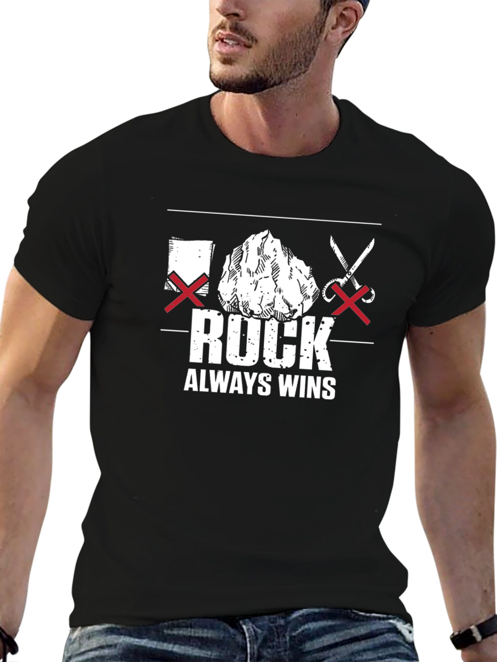 Rock Always Wins T-Shirt