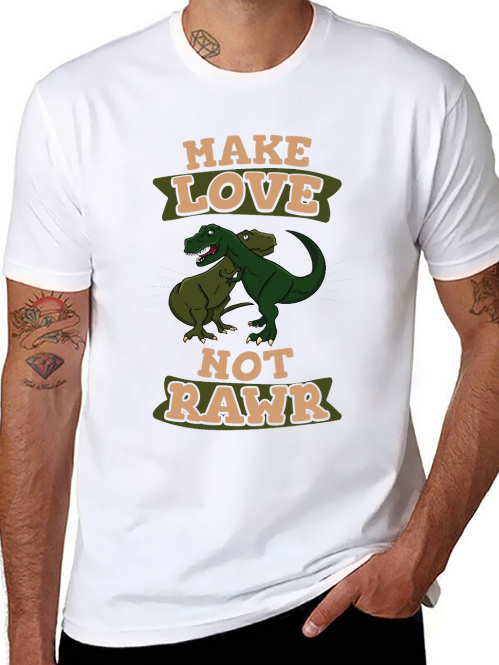 Make Love Not Rawr T-Shirt
