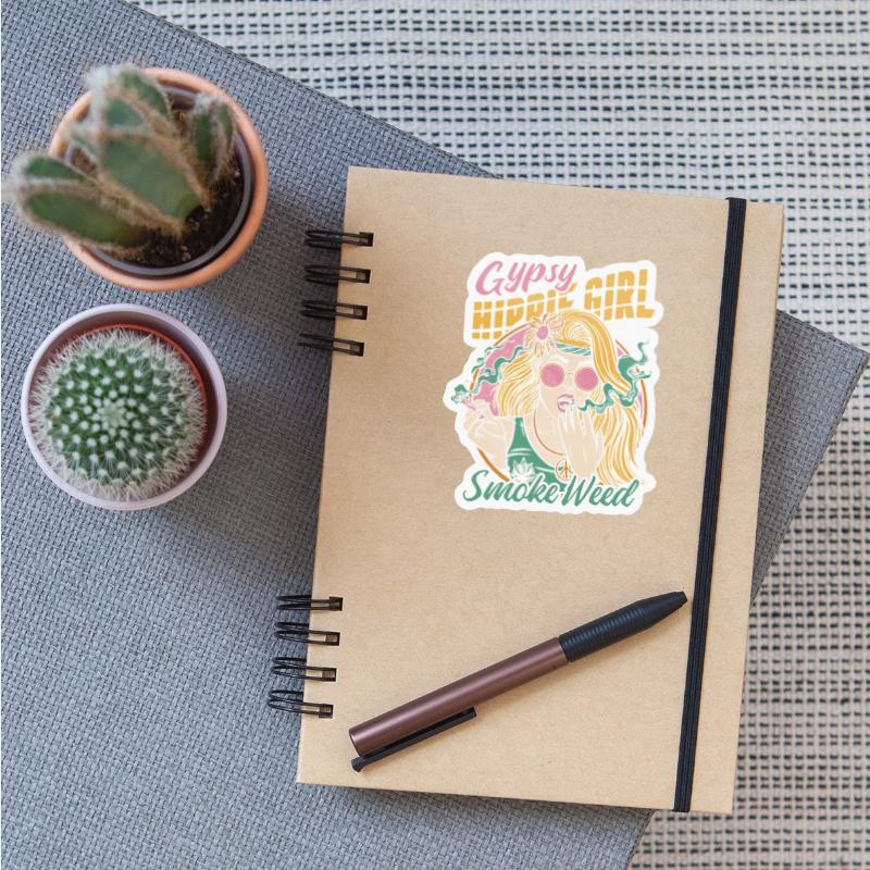 Gypsy Hippie Girl Smoke Weed