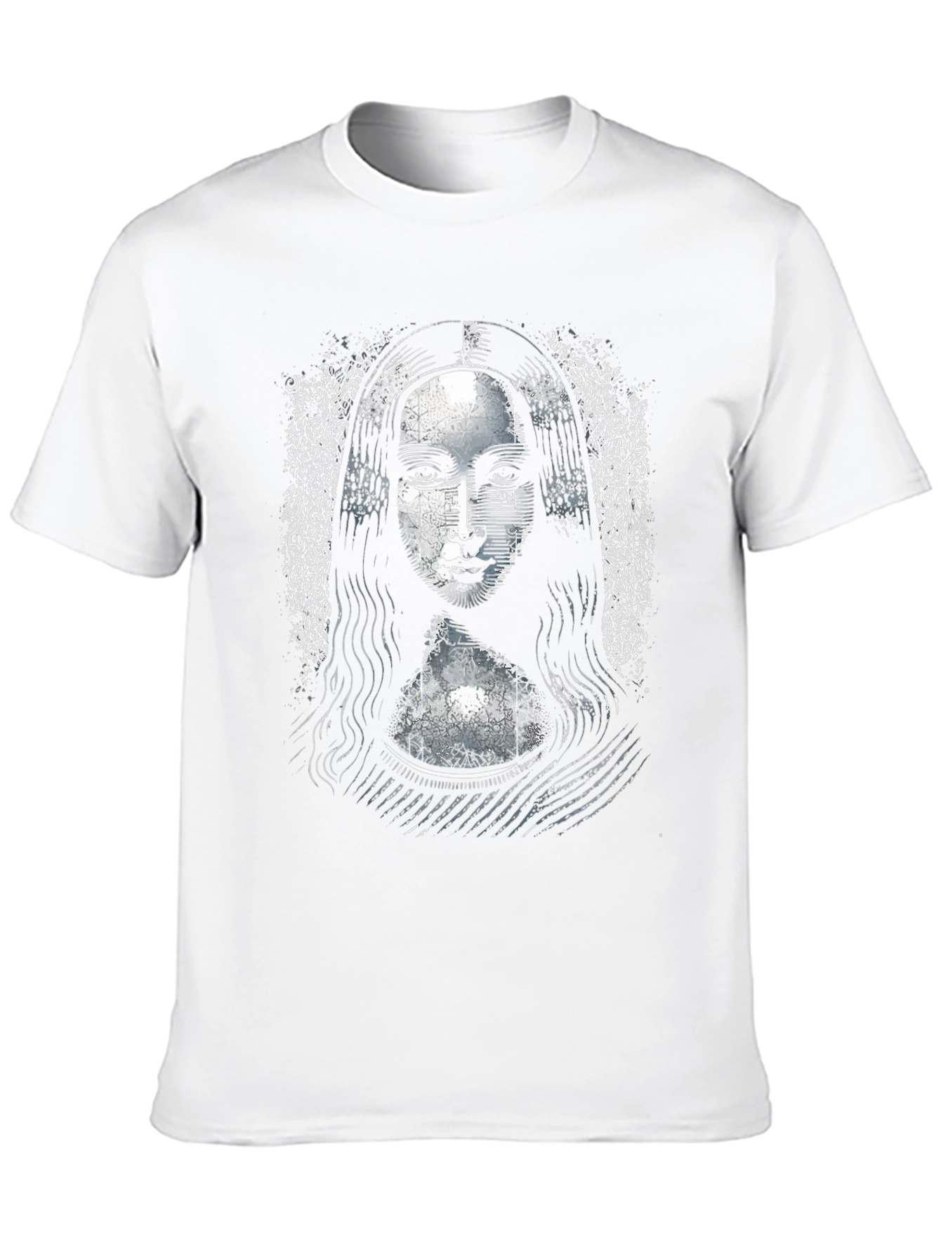 Mona Lisa Graphic Print Black T-Shirt