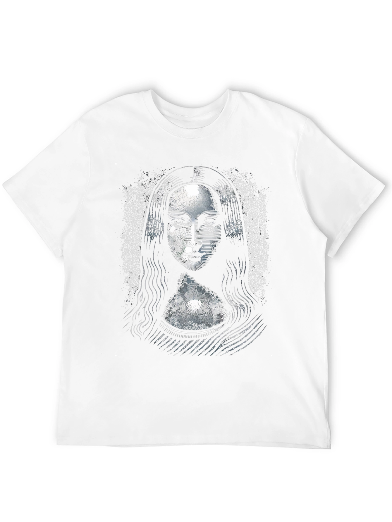 Mona Lisa Graphic Print Black T-Shirt