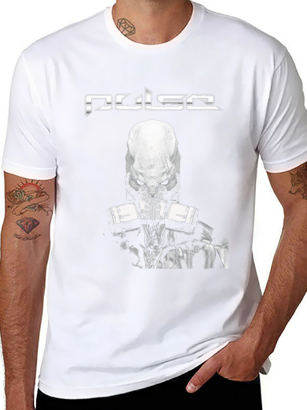 Pulse T-Shirt: Black Graphic Tee