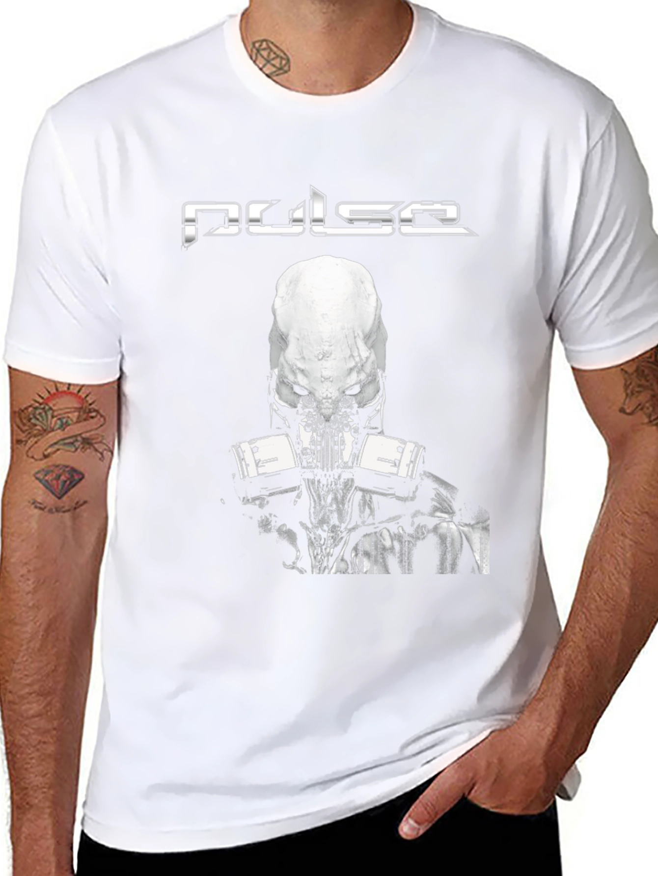 Pulse T-Shirt: Black Graphic Tee