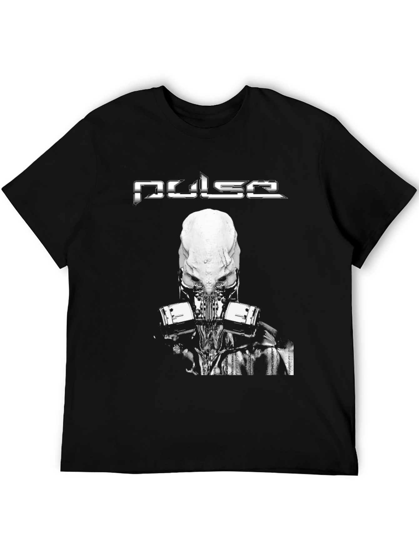 Pulse T-Shirt: Black Graphic Tee