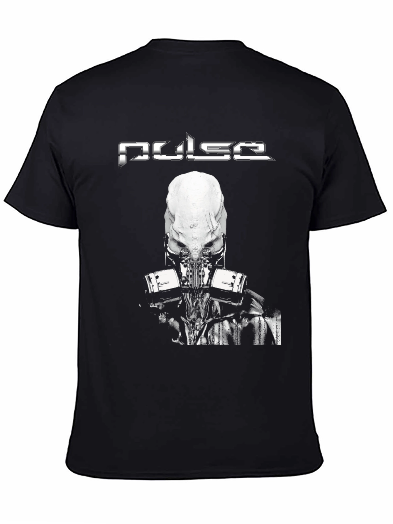 Pulse T-Shirt: Black Graphic Tee