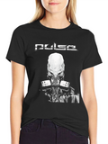 Pulse T-Shirt: Black Graphic Tee